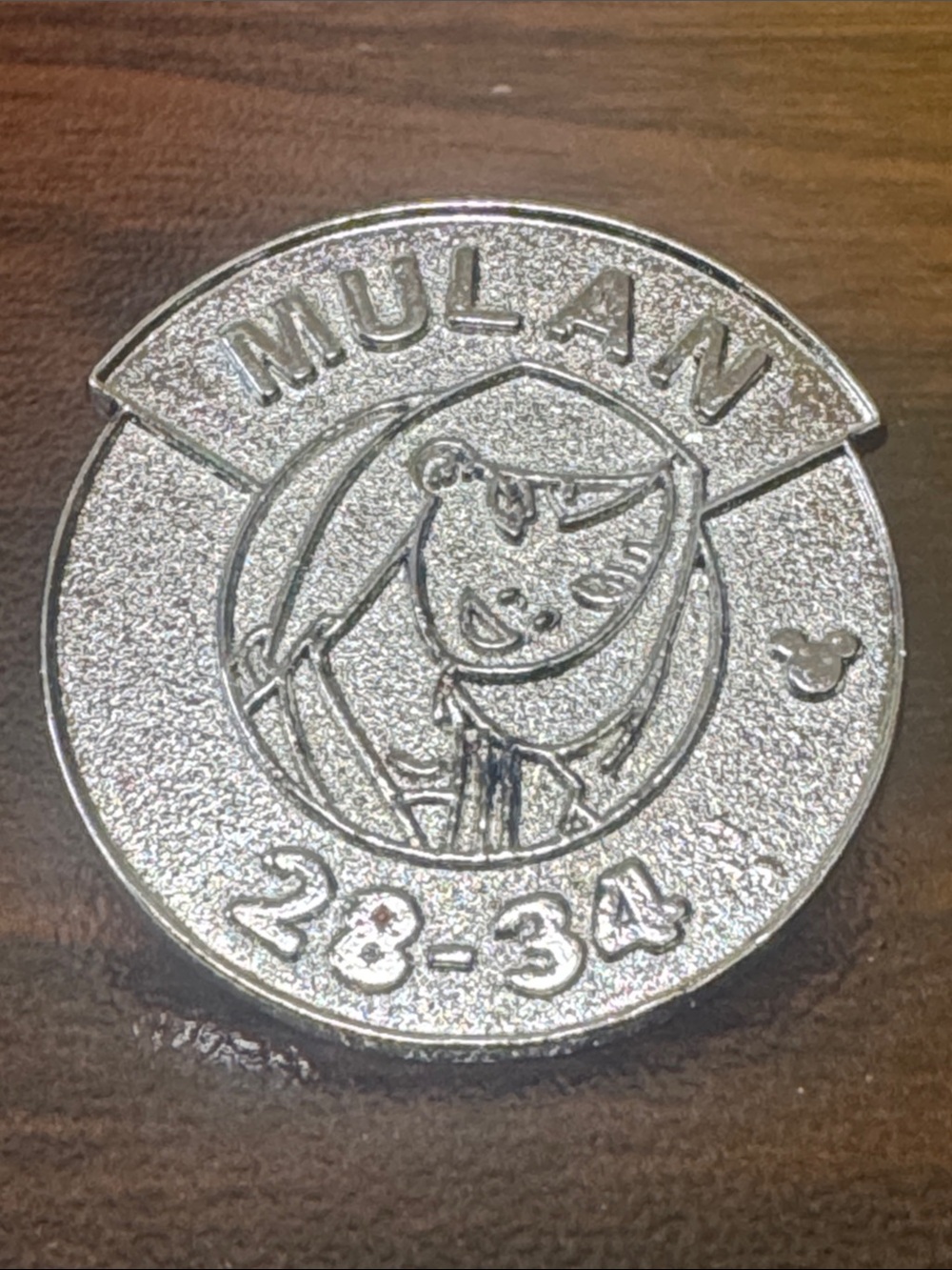 5/$25 Silver Mulan Chaser Pin